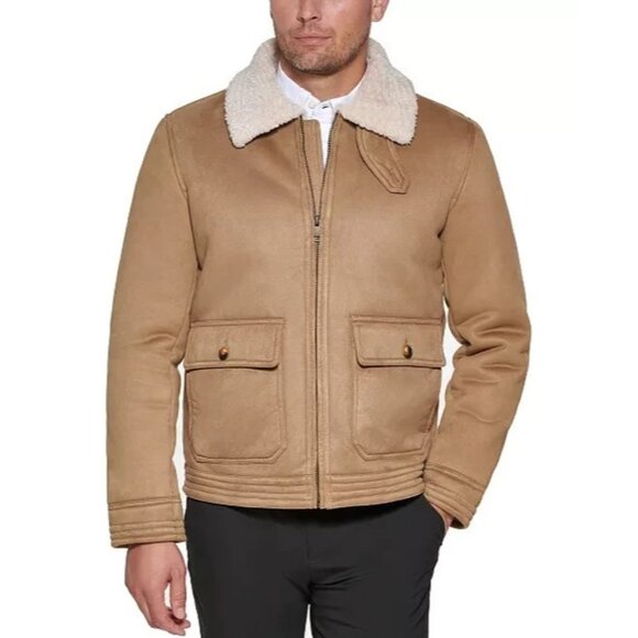 Club Room Men's Faux Suede Jacket Beige Tan Size 2XL MSRP $250 - Picture 1 of 1